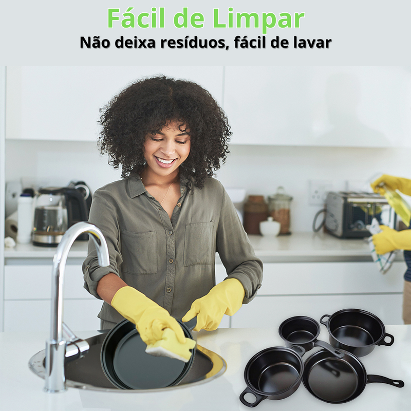 Conjunto de Panelas Chef Supra Premium - 13 Peças - Clique Certo Brasil