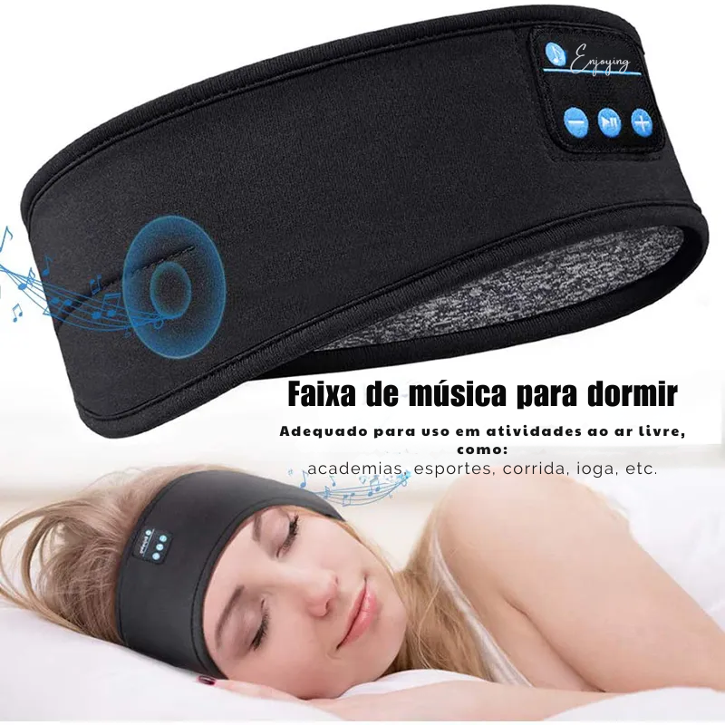 Fone de Ouvido Bluetooth Faixa Bandana - Confort Wave™ - Clique Certo Brasil