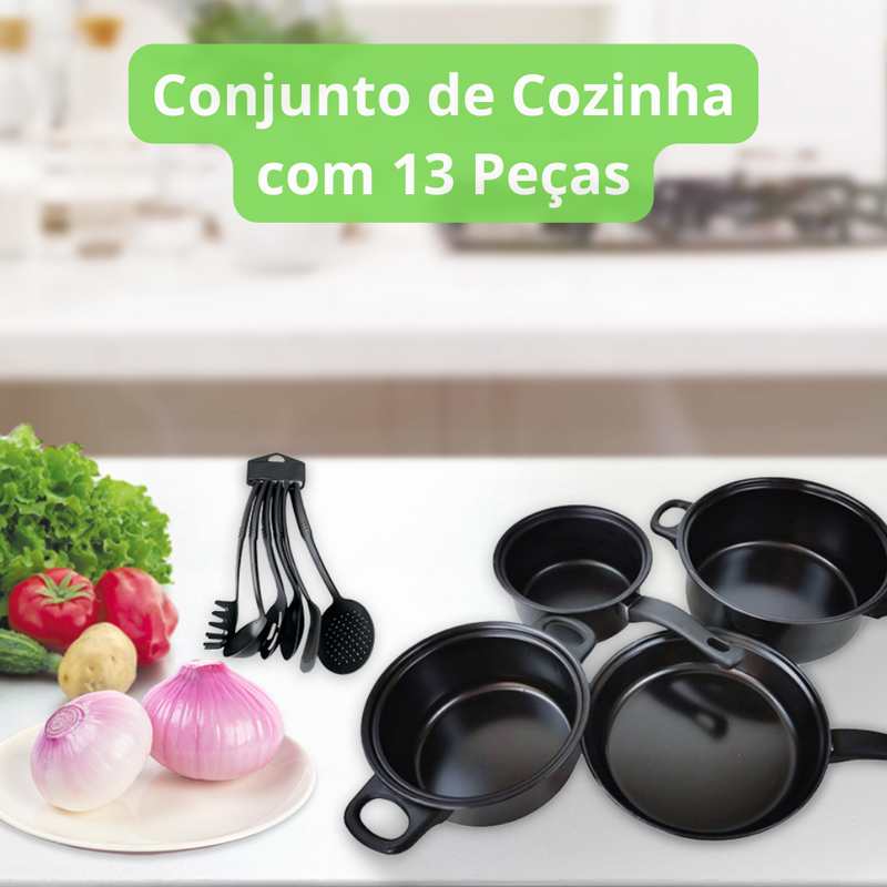 Conjunto de Panelas Chef Supra Premium - 13 Peças - Clique Certo Brasil