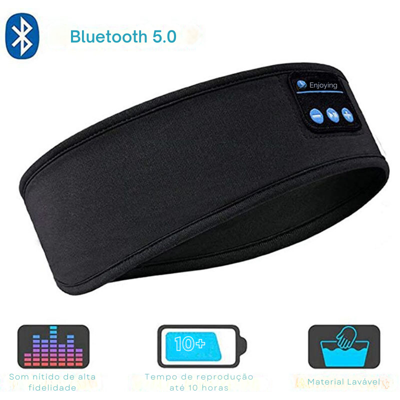 Fone de Ouvido Bluetooth Faixa Bandana - Confort Wave™ - Clique Certo Brasil