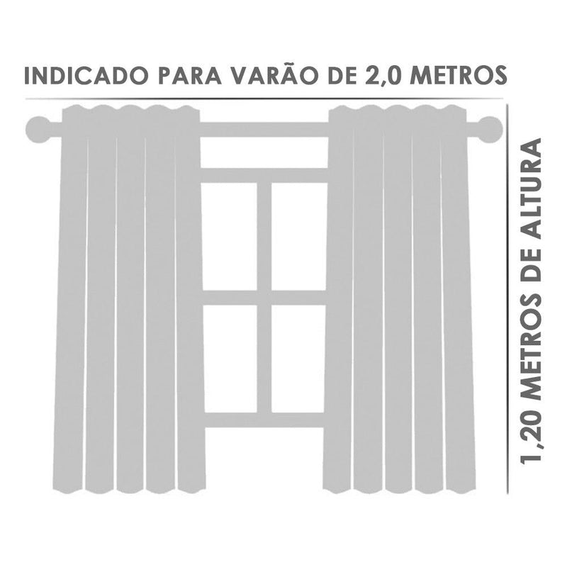 Cortina para Cozinha de Voil com Forro de Microfibra - Conforto e Beleza para o Seu Ambiente - Clique Certo Brasil