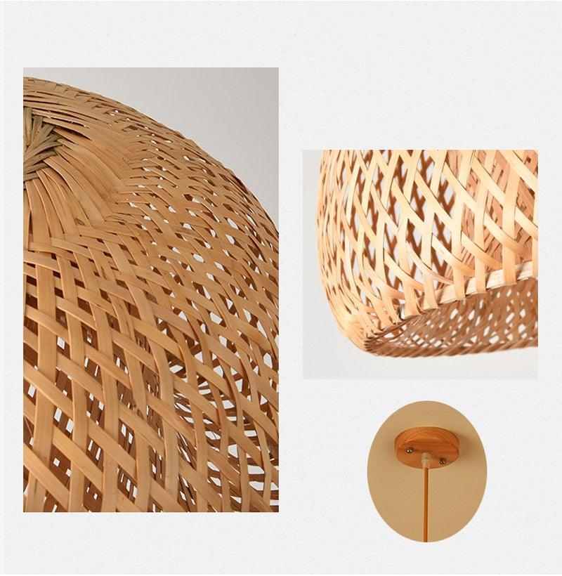 Luminária de Bambu Artesanal Para Casa - Clique Certo Brasil