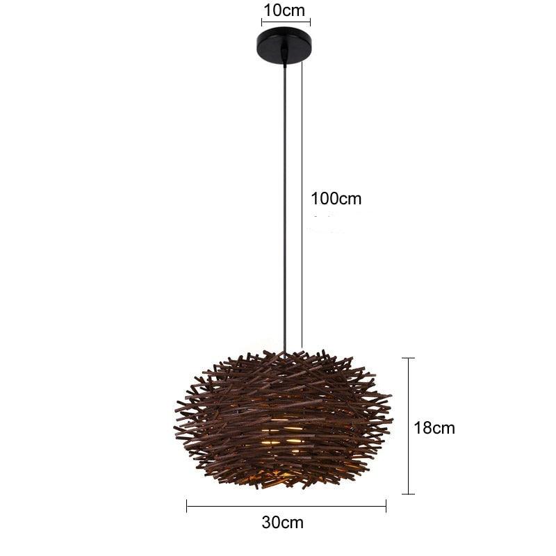 Luminária de Bambu Artesanal Para Casa - Clique Certo Brasil