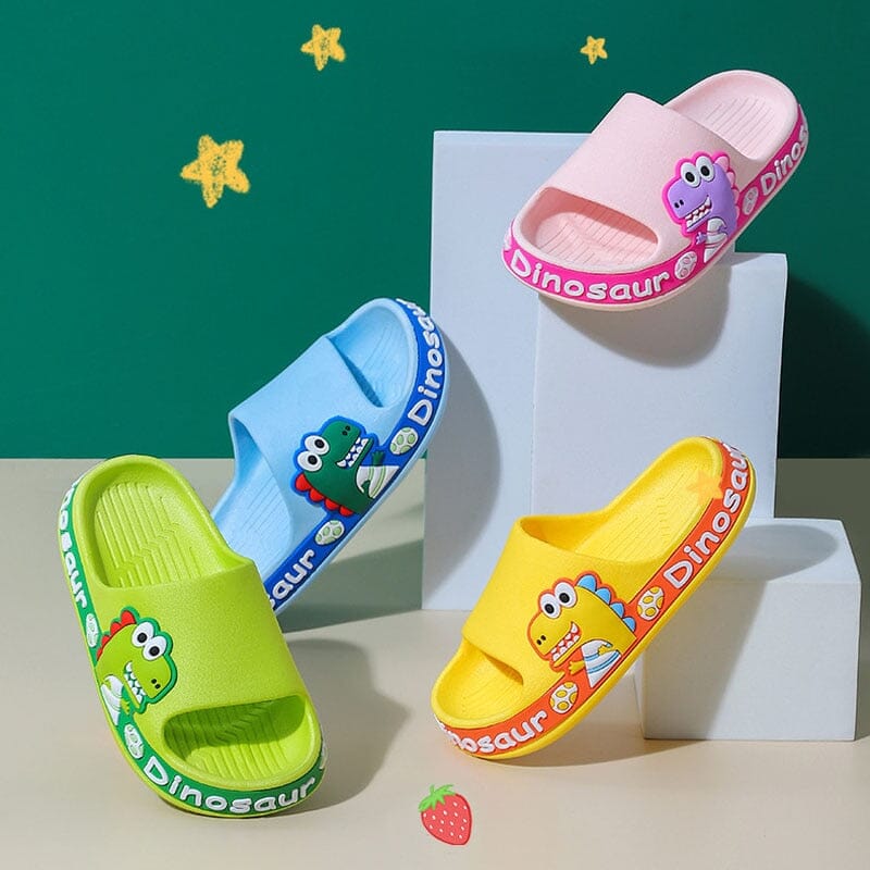 Chinelo Infantil Anti-Derrapante Dino Crocks - Clique Certo Brasil