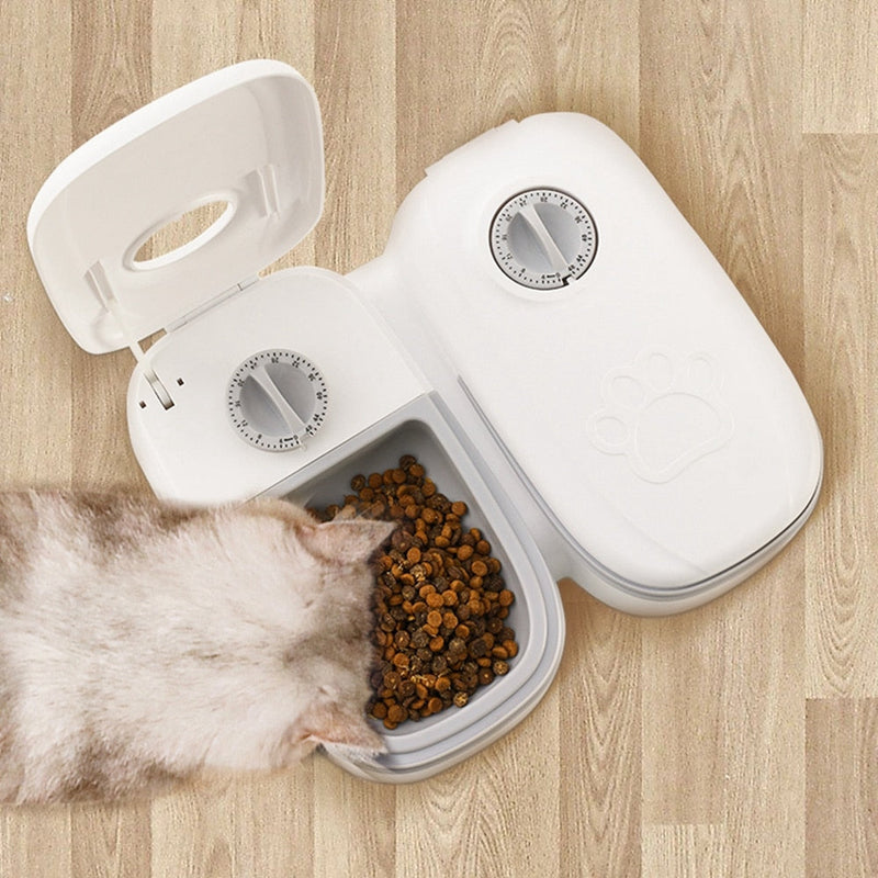 Dispenser de Comida Automático Inteligente | Para Cães e Gatos - Clique Certo Brasil