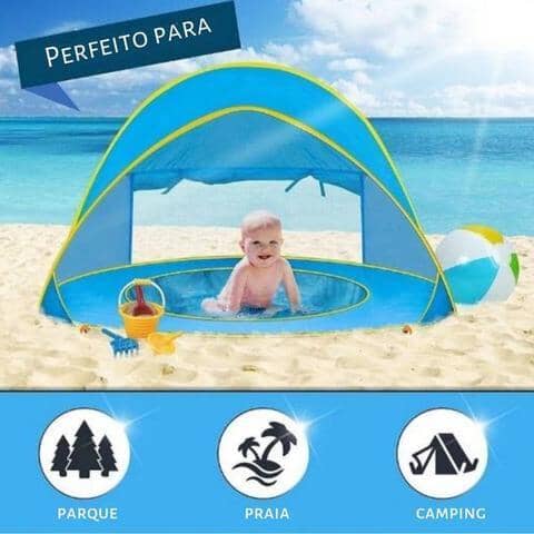 Barraca Bebê com Proteção UV - Tenda Kids - Clique Certo Brasil