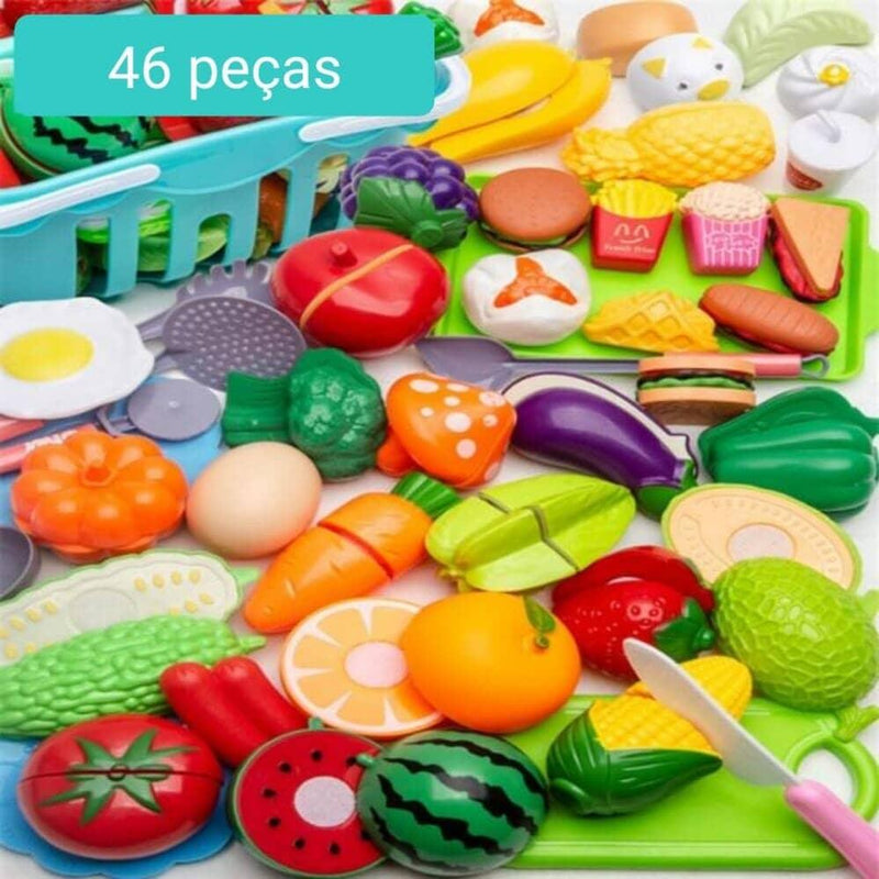 Conjunto de Comidas - Brinquedo de comidinhas divertidas para sua criança - Clique Certo Brasil