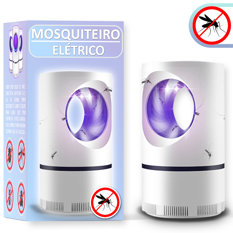 Armadilha Para Mosquitos e Insetos - Mosquiteiro Elétrico - Clique Certo Brasil